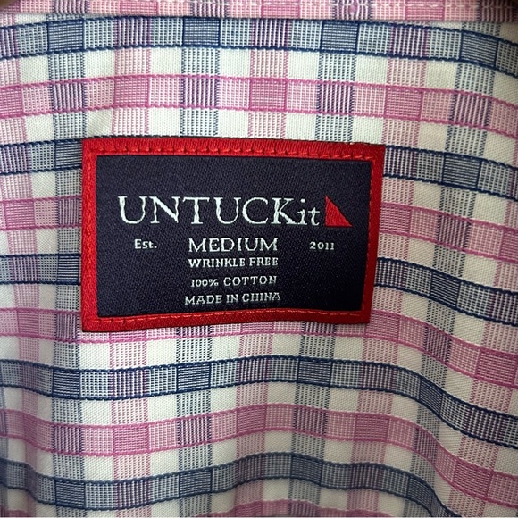 UntuckIt Wrinkle Free Long Sleeve Button Down Shirt - Picture 4 of 7